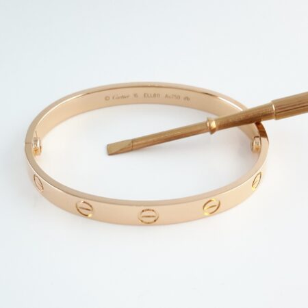 CARTIER LOVE 18KR BRACELET SIZE 16 - B4000
