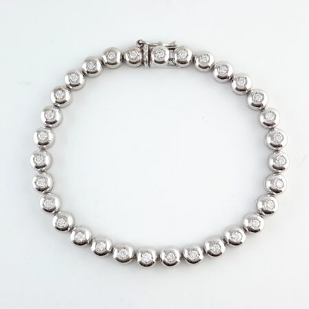 2.20CT DIA 14KW TENNIS BRACLET - B4011