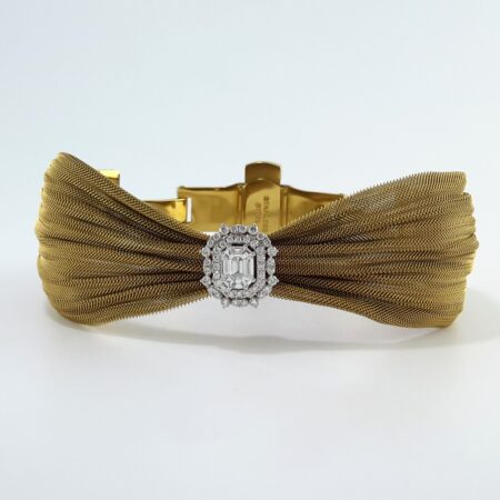 DIA INVISIBLE-SET CLASP BRACELET - B4038