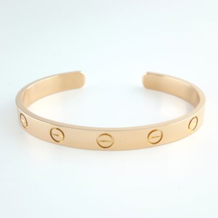 CARTIER LOVE 18KR CUFF BRACELET SIZE 16 - B4070