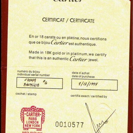 CARTIER LOVE 18KW BRACELET SIZE 16 - B4076