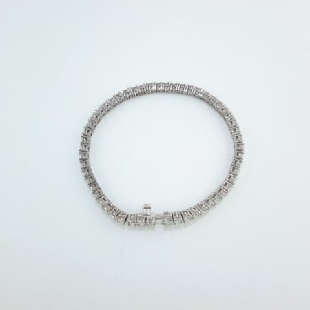 5.83CT DIA 14KW TENNIS BRACELET - B4085
