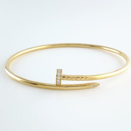 CARTIER JUST UN CLOU DIA BRACELET SIZE19 - B4088