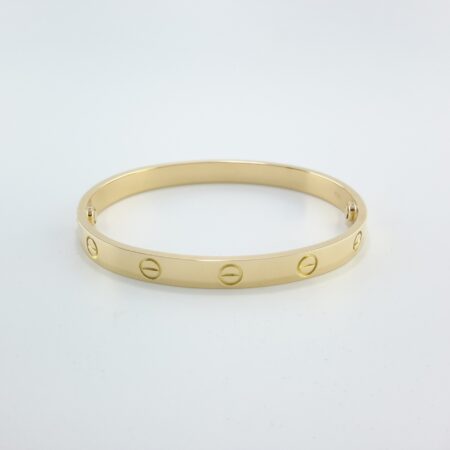 CARTIER LOVE 18KY BRACELET SIZE 17 - B4119