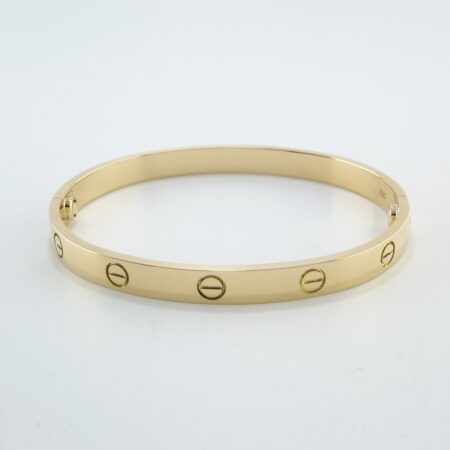 CARTIER LOVE 18KY BRACELET SIZE 18 - B4120