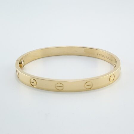 CARTIER LOVE 18KY BRACELET SIZE 16 - B4121