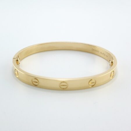 CARTIER LOVE 18KY BRACELET SIZE 17 - B4122