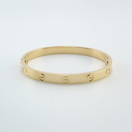 CARTIER LOVE 18KY BRACELET SIZE 16 - B4124