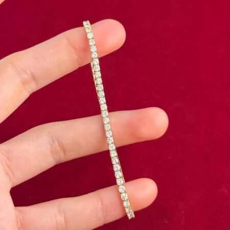 3.63CT DIA 18KY TENNIS BRACELET - B4130