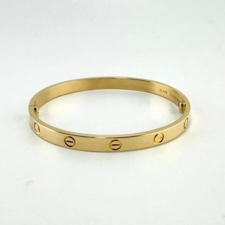CARTIER LOVE 18KY BRACELET SIZE 19 - B4137