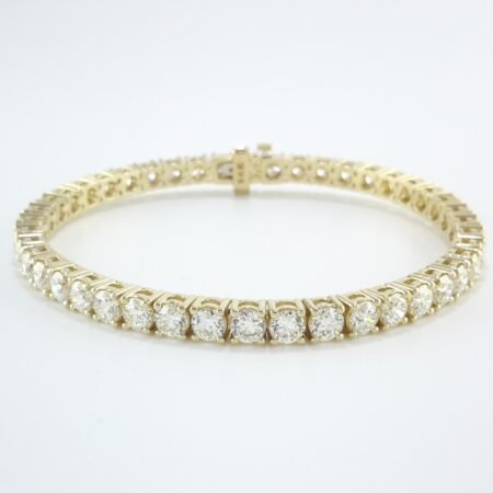 10.74CT DIA 14KY 4-PRONG TENNIS BRACELET - B4186