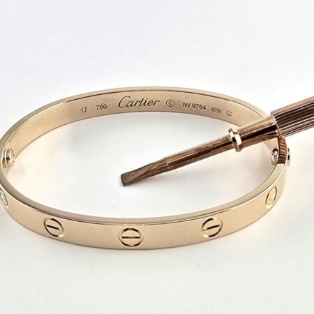 CARTIER LOVE 18KR BRACELET SIZE 17 - B4209