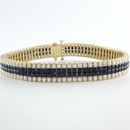 SAPPHIRE & DIA 14KY BRACELET - B4220