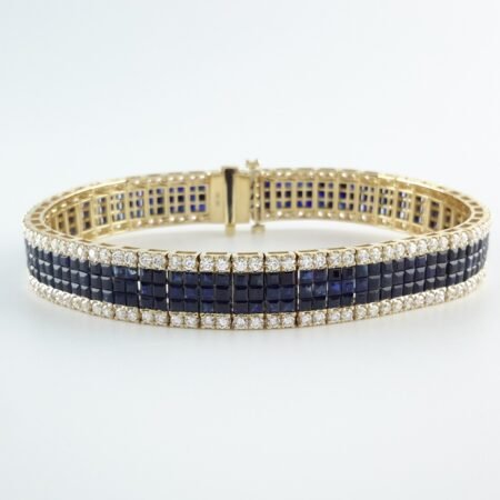 SAPPHIRE & DIA 14KY BRACELET - B4224