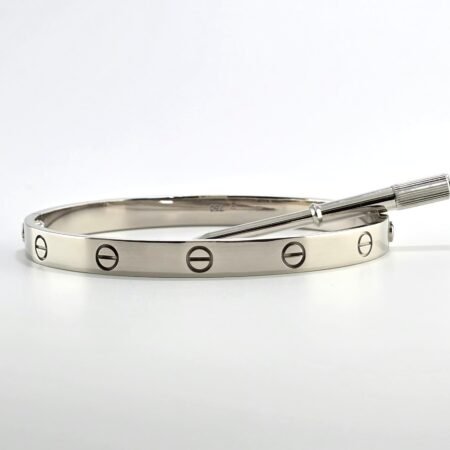CARTIER LOVE 18KW BRACELET SIZE 19 - B4242