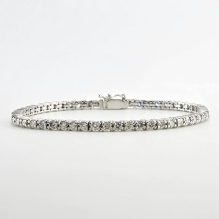 3CT DIA PLAT TENNIS BRACELET - B4249