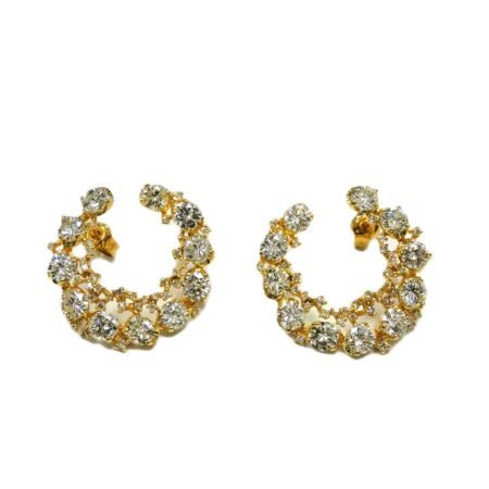 7.76CT DIA 14KY EARRINGS - CE1334