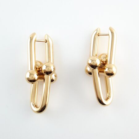 TIFFANY&CO 18KY HARDWARE LARGE EARRING - E4042