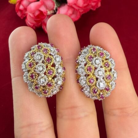 DIA 18KY EARRINGS - E4052