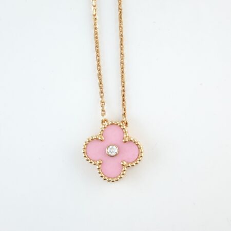 VANCLEEF&ARPELS ALHAMBRA PINK NECKLACE - N6792