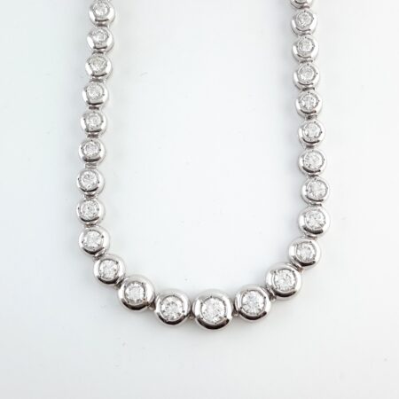 8CT DIA 14KW TENNIS NECKLACE - N6799