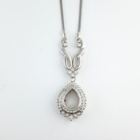 DIA PLAT NECKLACE MOUNTING - N6816