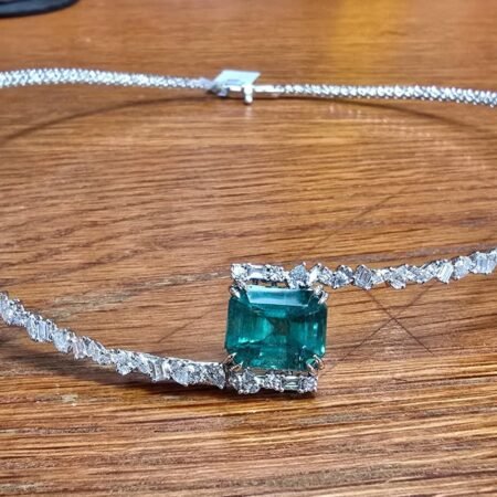 18KW DIA NECKLACE - N6828