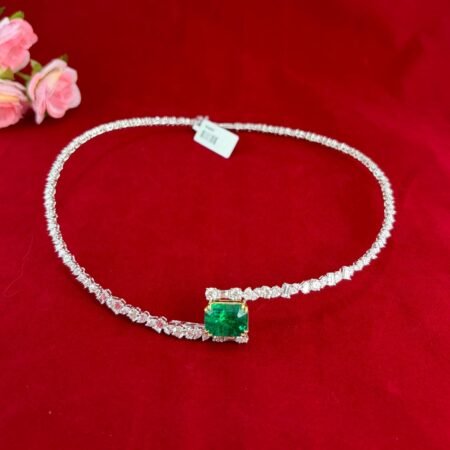 18KW DIA NECKLACE - N6829