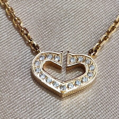 CARTIER HEART 18KR DIAMOND NECKLACE - N6850