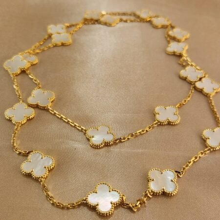 VCA 20 MOP MOTIF ALHAMBRA NECKLACE - N6855