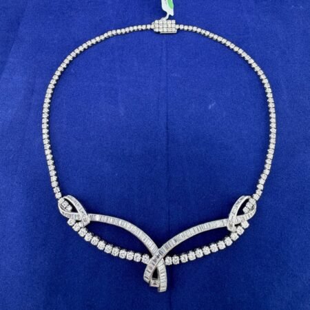 PLATINUM VINTAGE DIA NECKLACE - OPG1763
