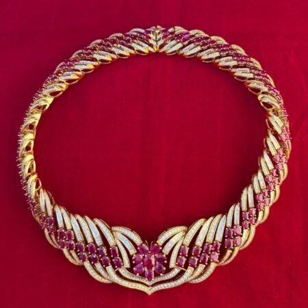18KY DIA RUBY NECKLACE - OPG1771