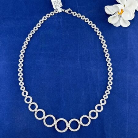 3.18CT DIA 18KW CIRCLE NECKLACE - OPG1772