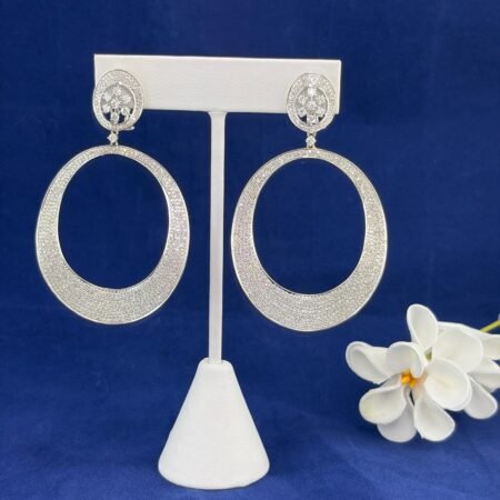 4.87CT DIA 18KW CIRCLE EARRINGS - OPG1773
