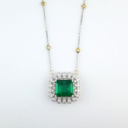 EMERALD & DIA NECKLACE - OPG1777