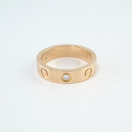 CARTIER LOVE 1 DIA 18KR RING SIZE 47 - R11261