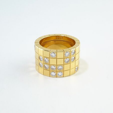 CARTIER PAYETTE DIA 18KY RING SIZE 50 - R11262