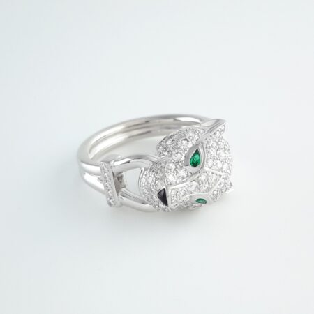 CARTIER PANTHERE DIA 18KW RING SIZE 52 - R11266