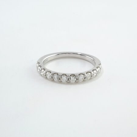 DIA PLAT HALF-ETERNITY RING - R11277