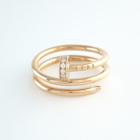 CARTIER JUSTE UN CLOU DIA 18KR RING 53 - R11286