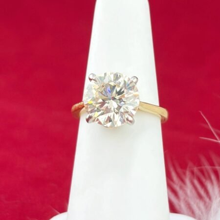 4.04CT DIA 18KY SOLITAIRE RING - R11386