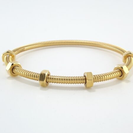 ÉCROU DE CARTIER 18KY BRACELET SIZE 17 - B4016